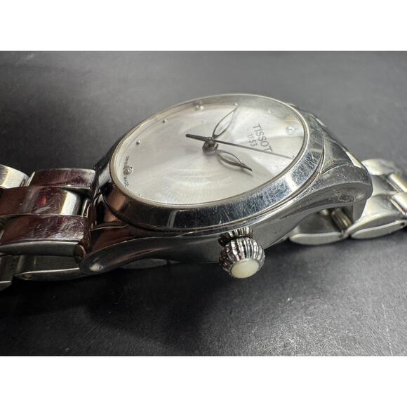 Tissot T-Wave Sliver Dial Ladies 30mm Watch T112.210.11.036.00 Diamond Dial main image 5